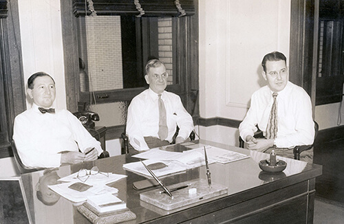 Don on the right, with bosses Paskal and Morris
